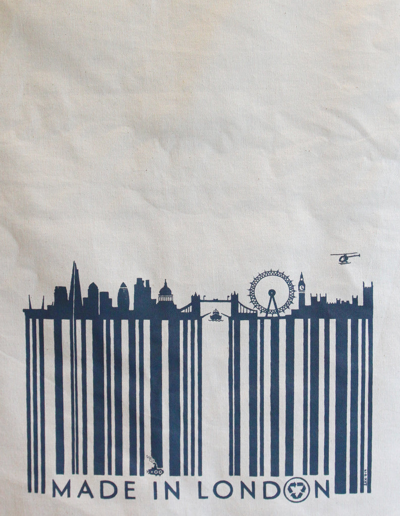 BARCODED IN LONDON SAX TEA TOWEL