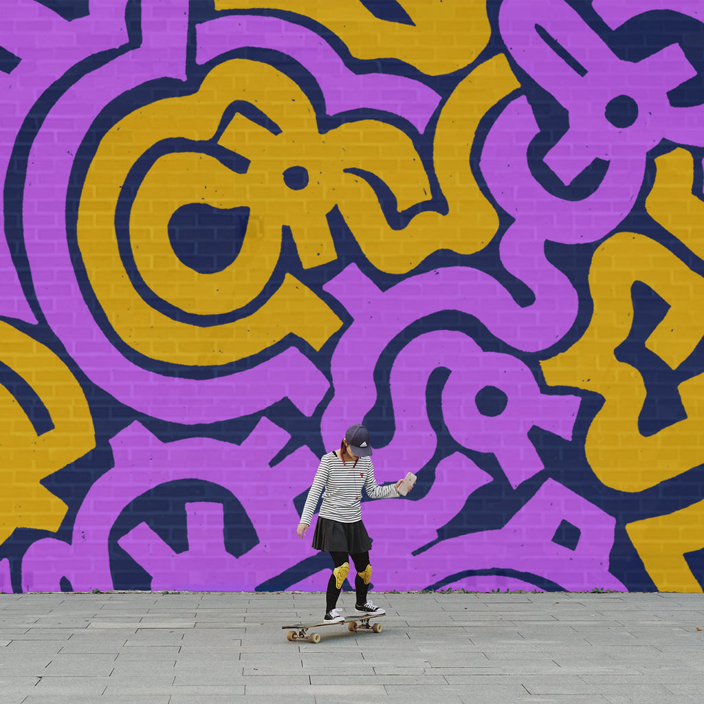 Skateboard Wall Mural by SAXTEES