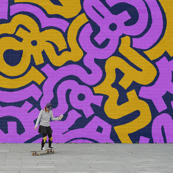 Skateboard Wall Mural by SAXTEES