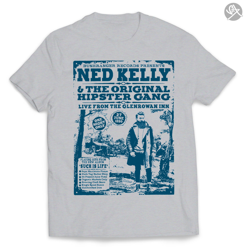 SAX TEES - NED KELLY'S HIPSTER GANG OUTLAW T Shirt